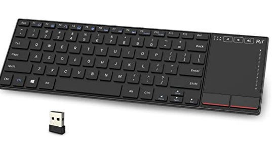 Rii Wireless 2.4GHz Multimedia Keyboard with Touch Pad