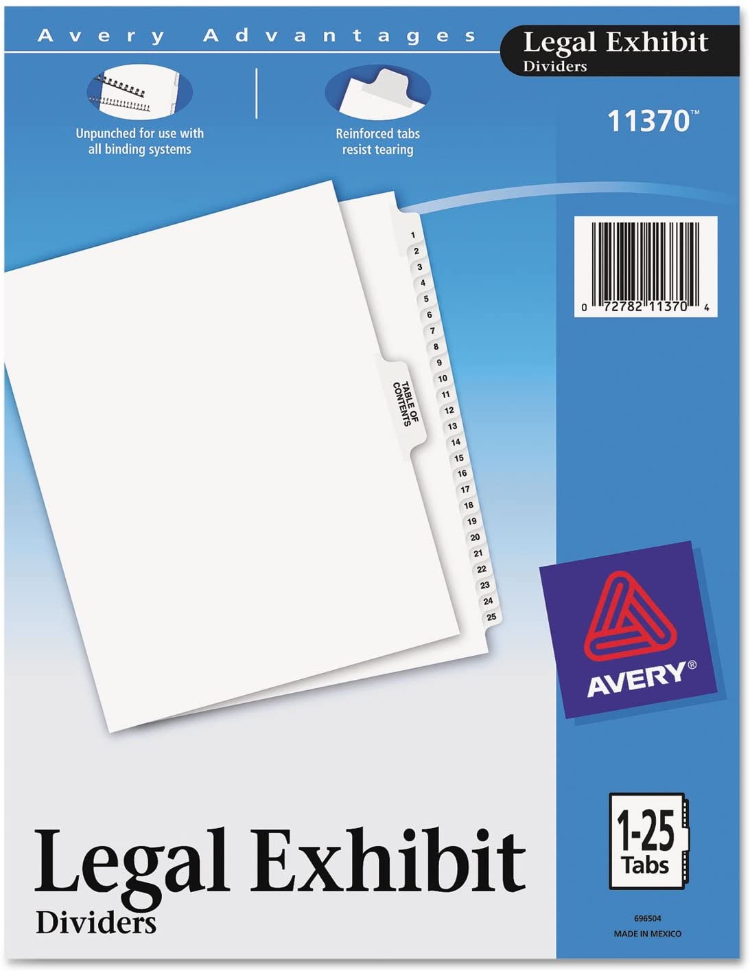 Avery Legal Dividers
