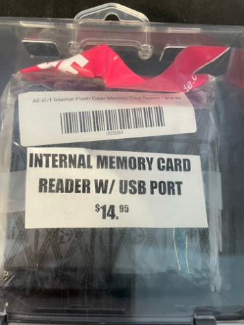 Internal Memory Card with USB Port