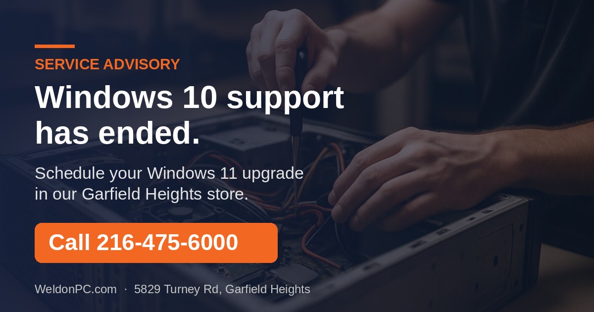 Windows 10 Support Has Ended: Schedule Your In-Store Windows 11 Upgrade