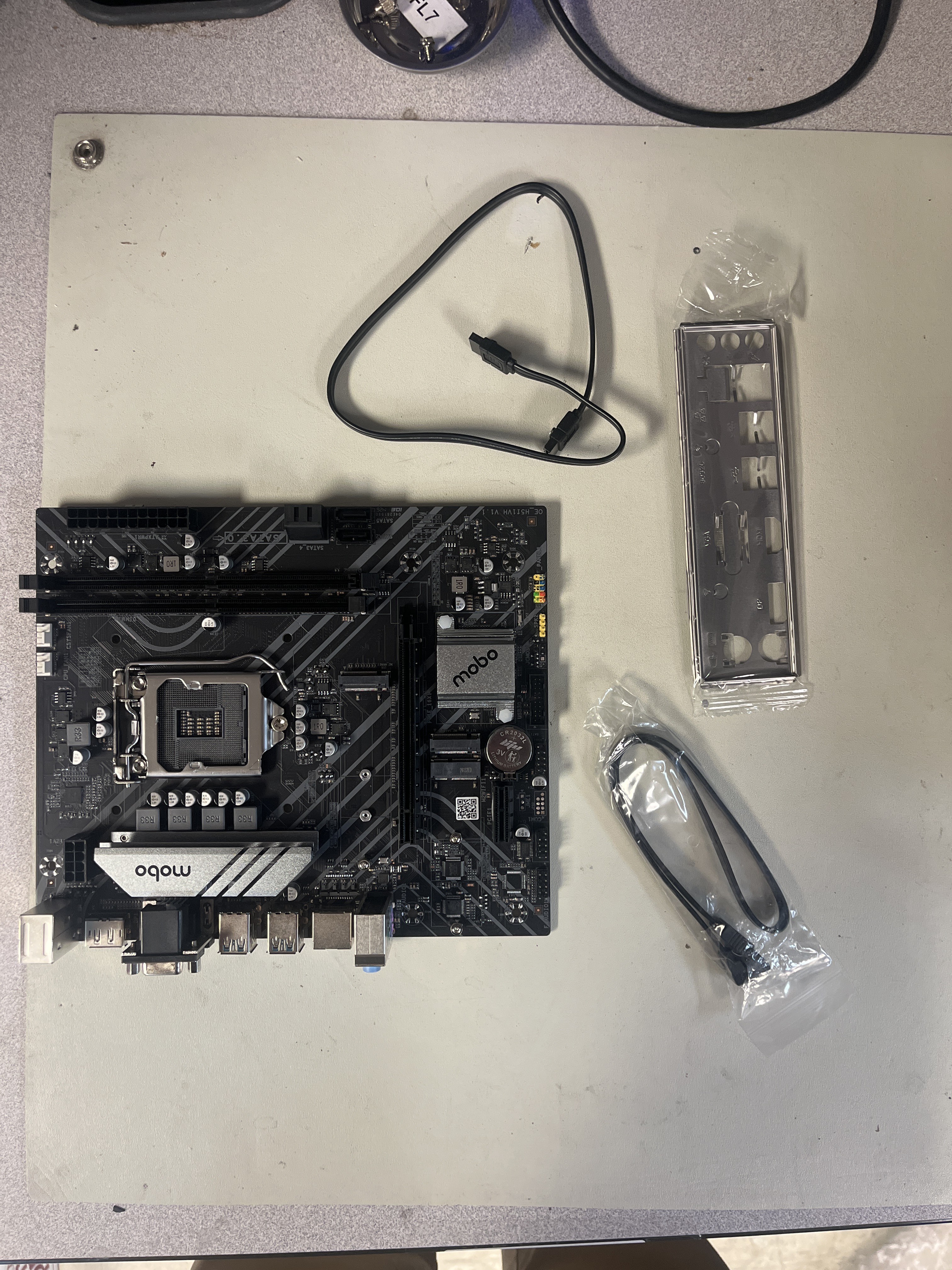 "mobo" Generic Gaming Motherboard, Intel LGA Micro-ATX, 2x DDR4, M.2, VGA/HDMI (New in Box)