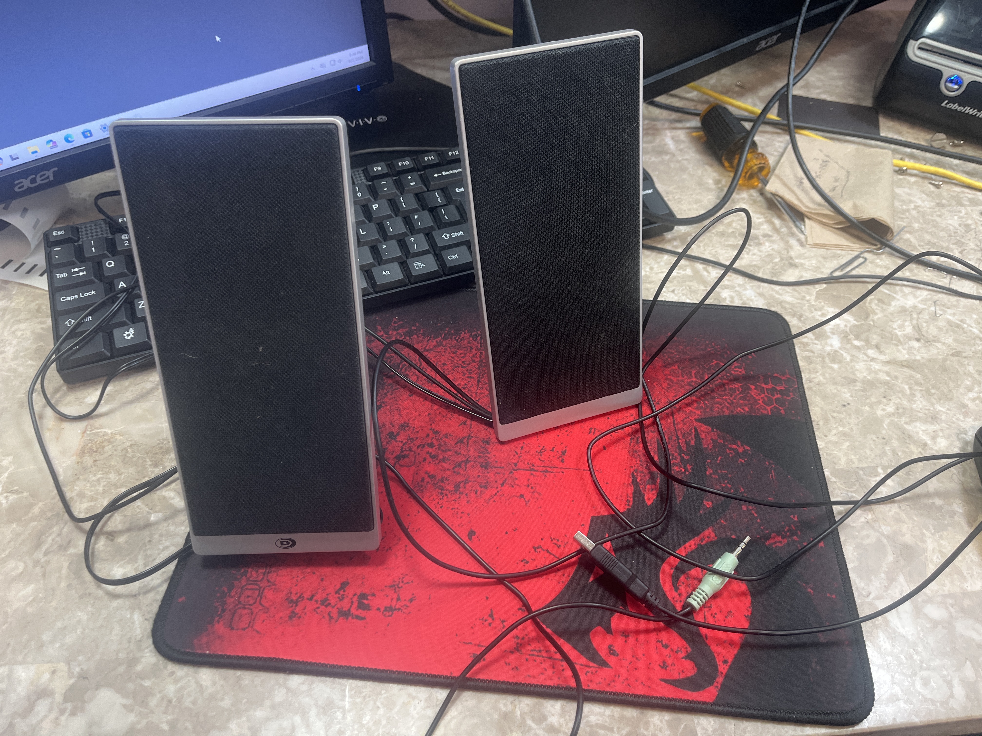 Dell AX210 USB 2.0 Powered Stereo Computer Speakers (Pair)
