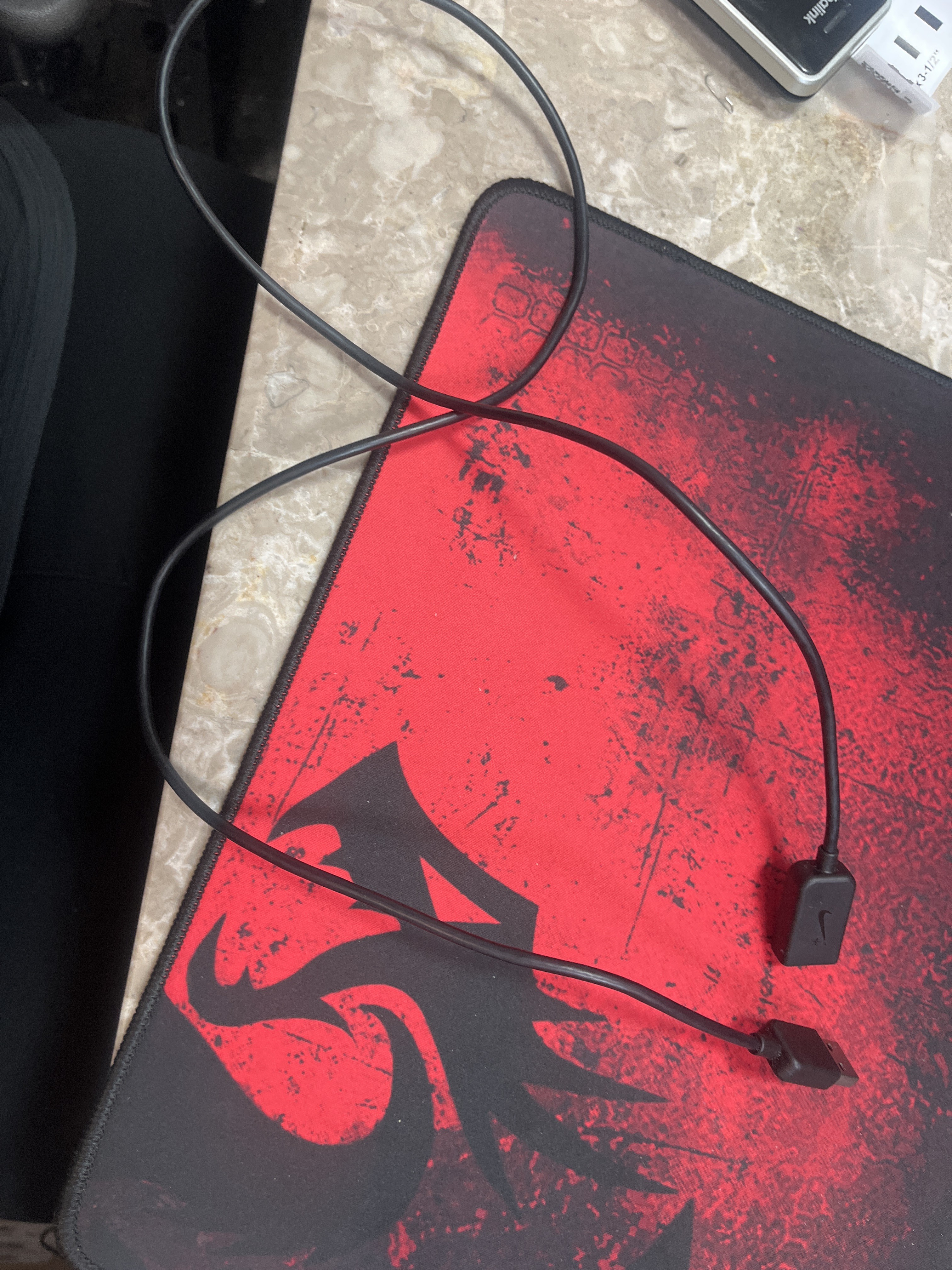 Redragon Large Gaming Mouse Pad, Black/Red Dragon Design (Suzaku-style)