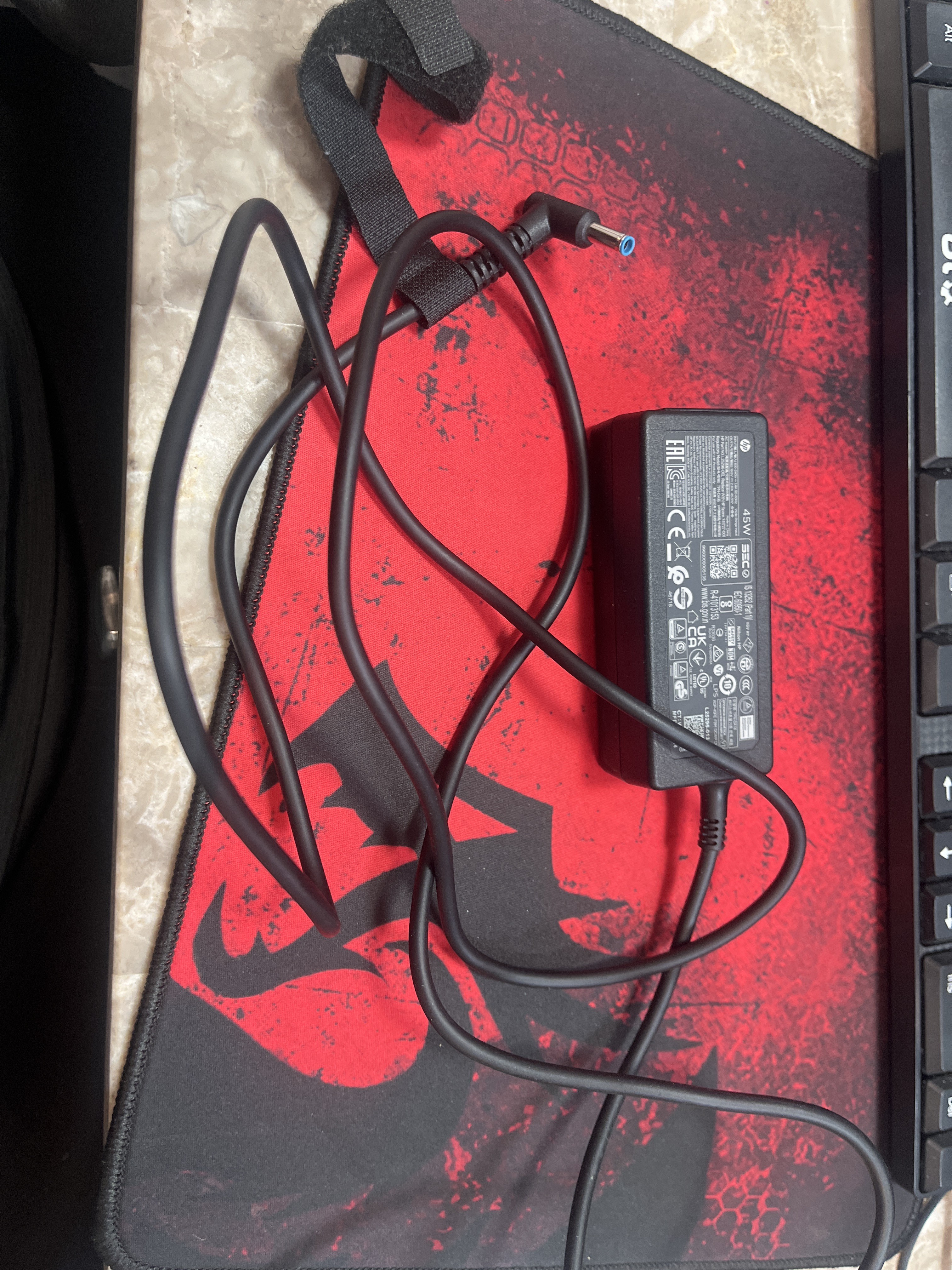 HP 45W Blue Tip Laptop AC Adapter/Charger (19.5V 2.31A, 4.5mm x 3.0mm)
