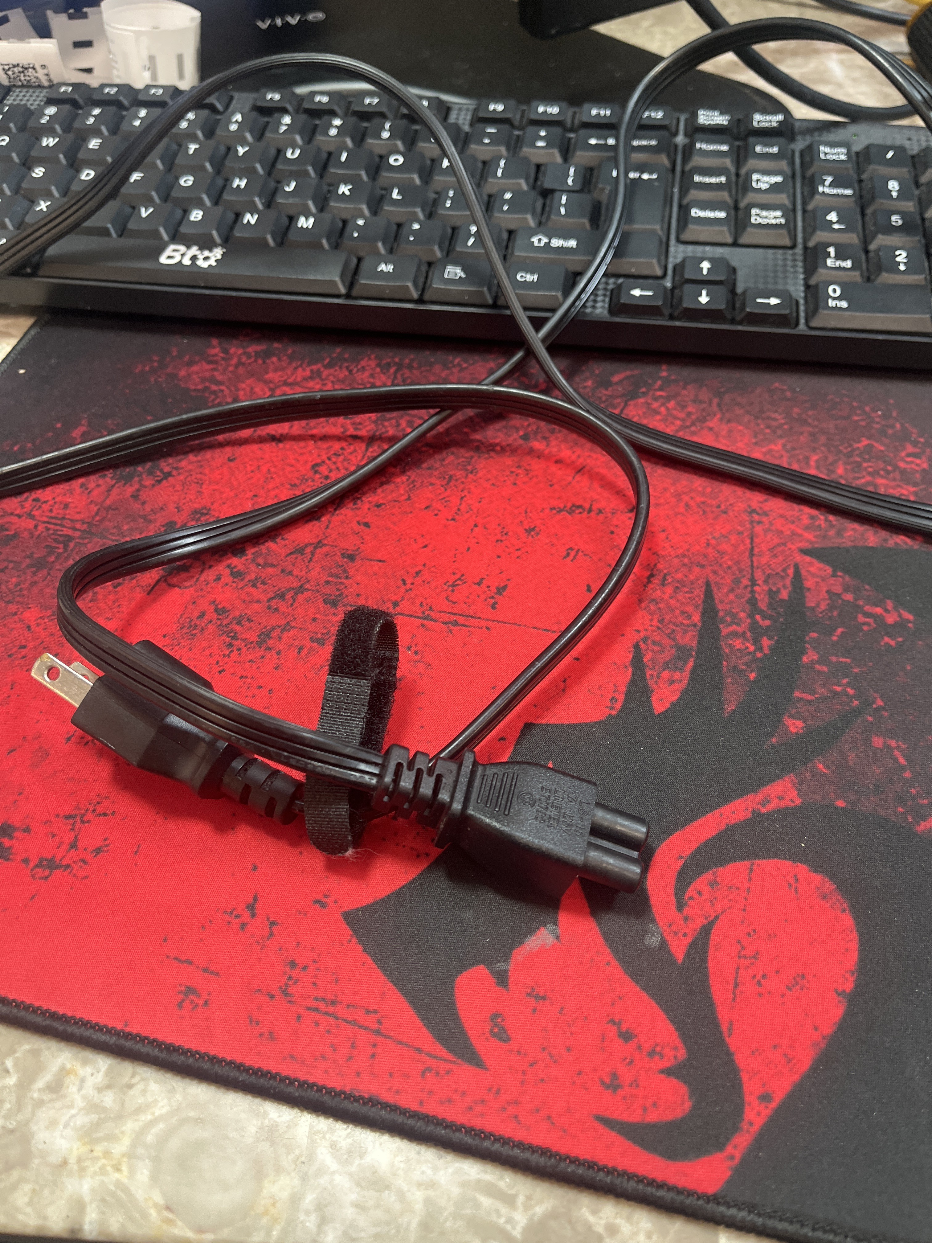 3-Prong C5 "Mickey Mouse" Laptop Power Cord (NEMA 5-15P to IEC C5)