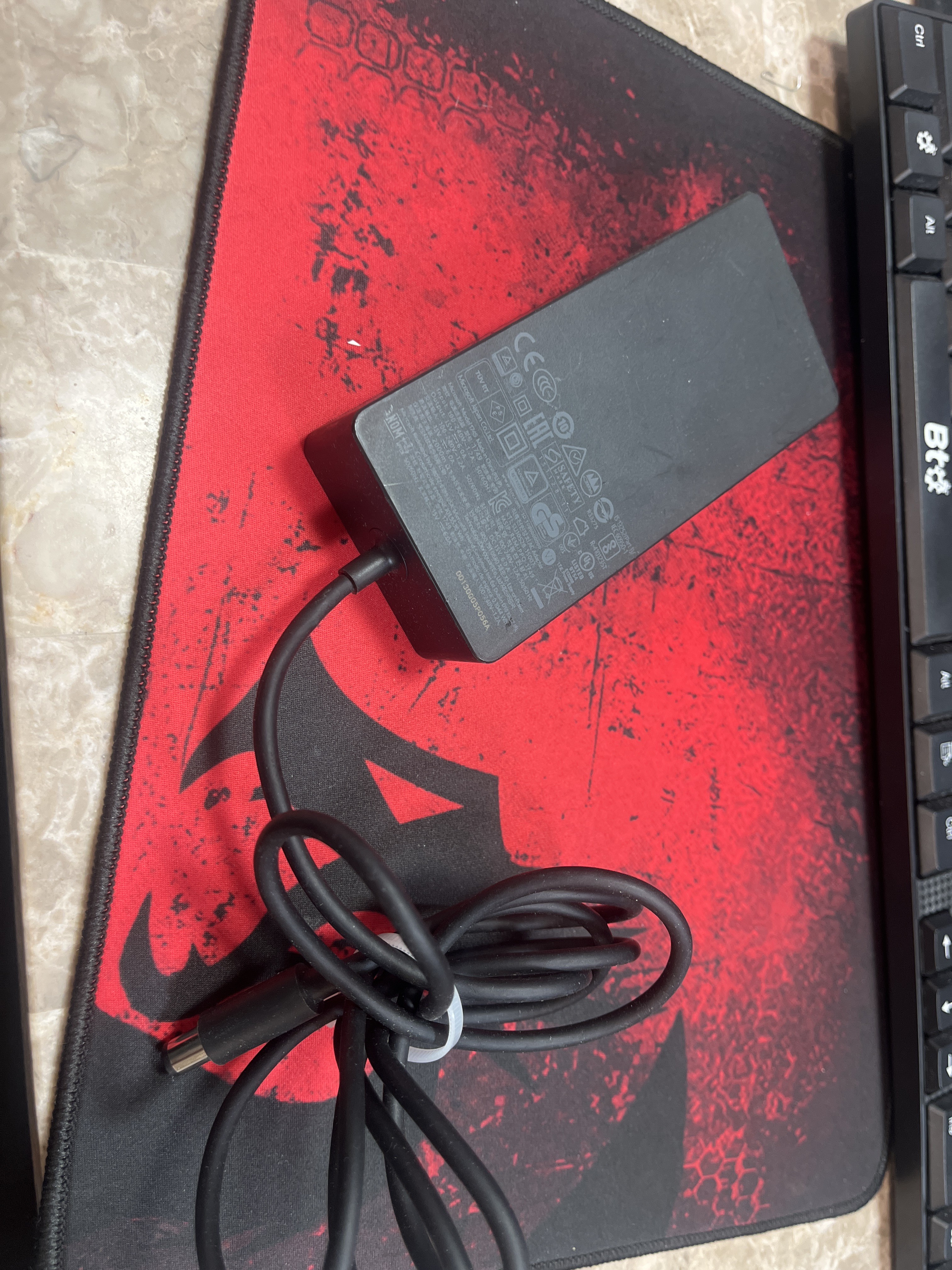 Microsoft Surface 65W Power Supply (Model 1749 / W8Z-00001) with USB Port