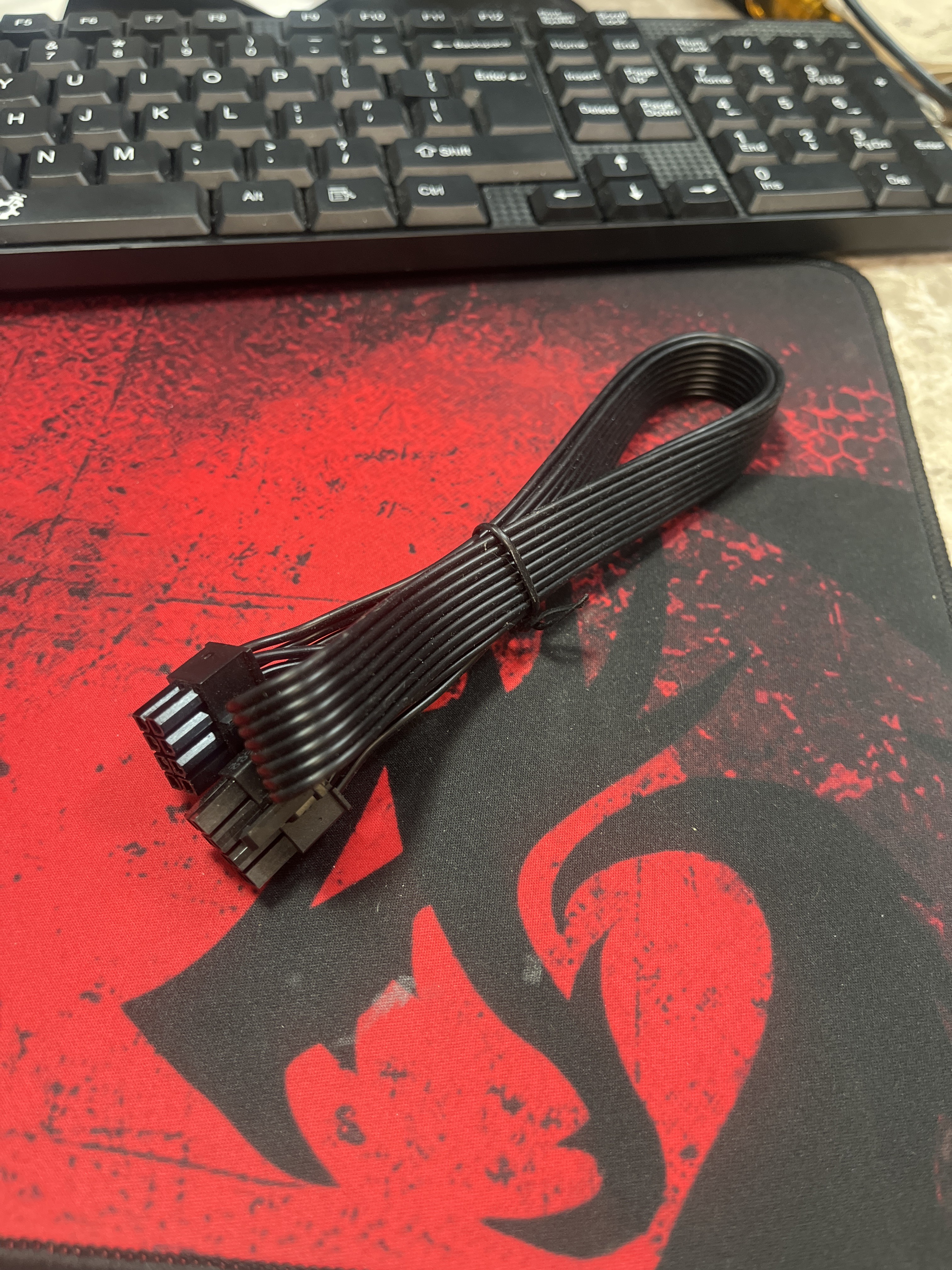 Modular PSU PCIe GPU Power Cable (8-pin, Flat Black Ribbon)