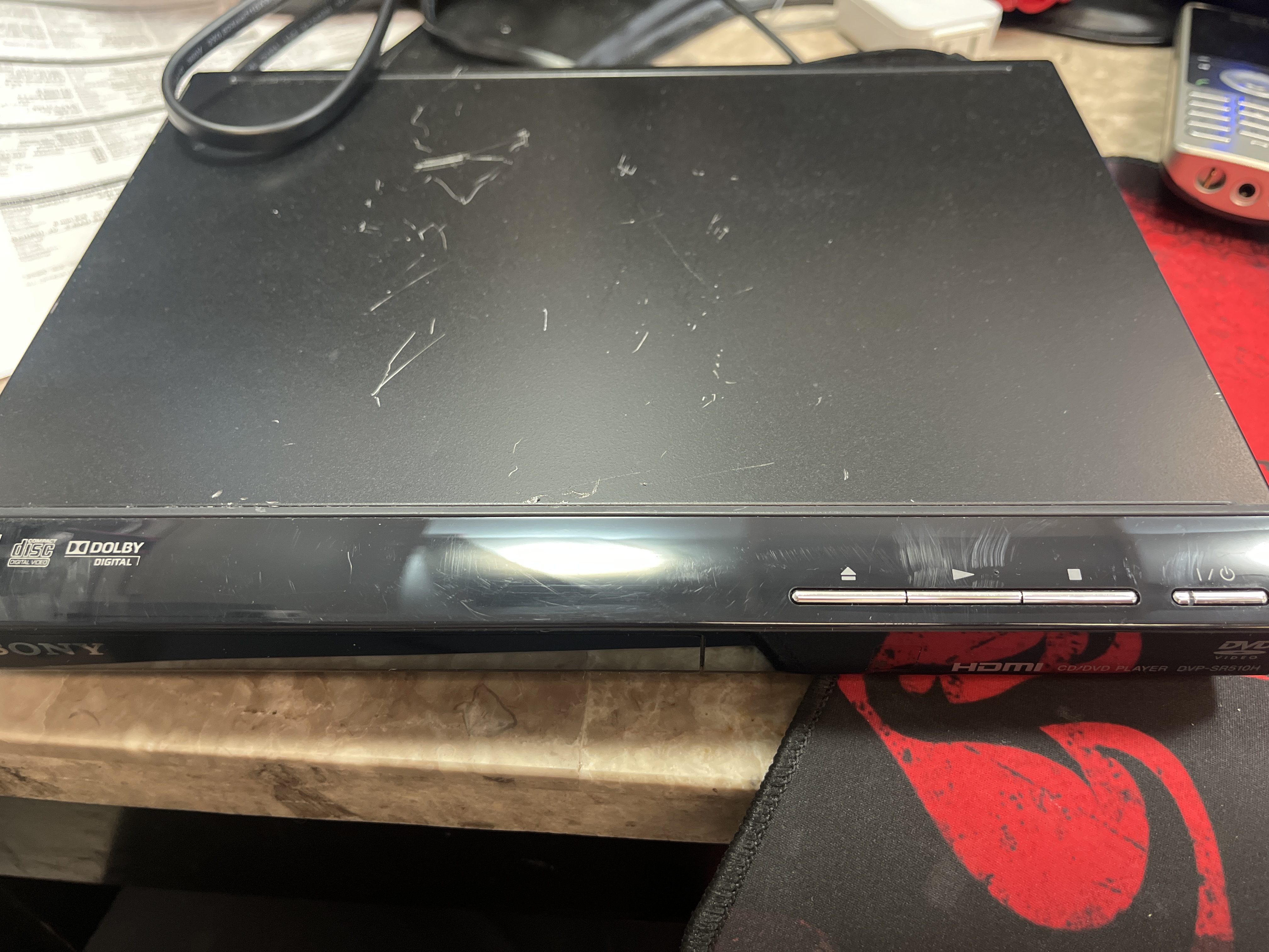 Sony DVP-SR510H 1080p Upscaling DVD/CD Player with HDMI Output (Black)